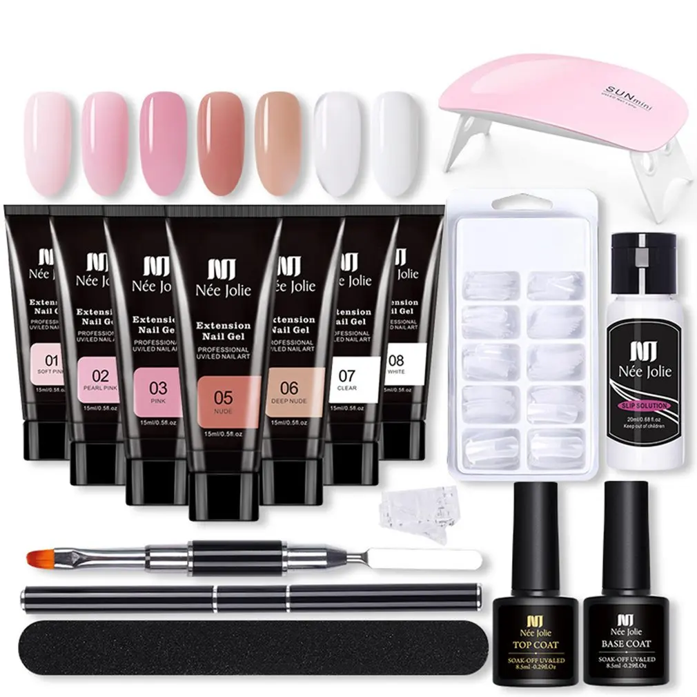 

Nail Extension Gel Quick Nail Extension Gel Builder With Nail Decorations For Nails Arts Nail Gel Kit Starter Beauty Tools