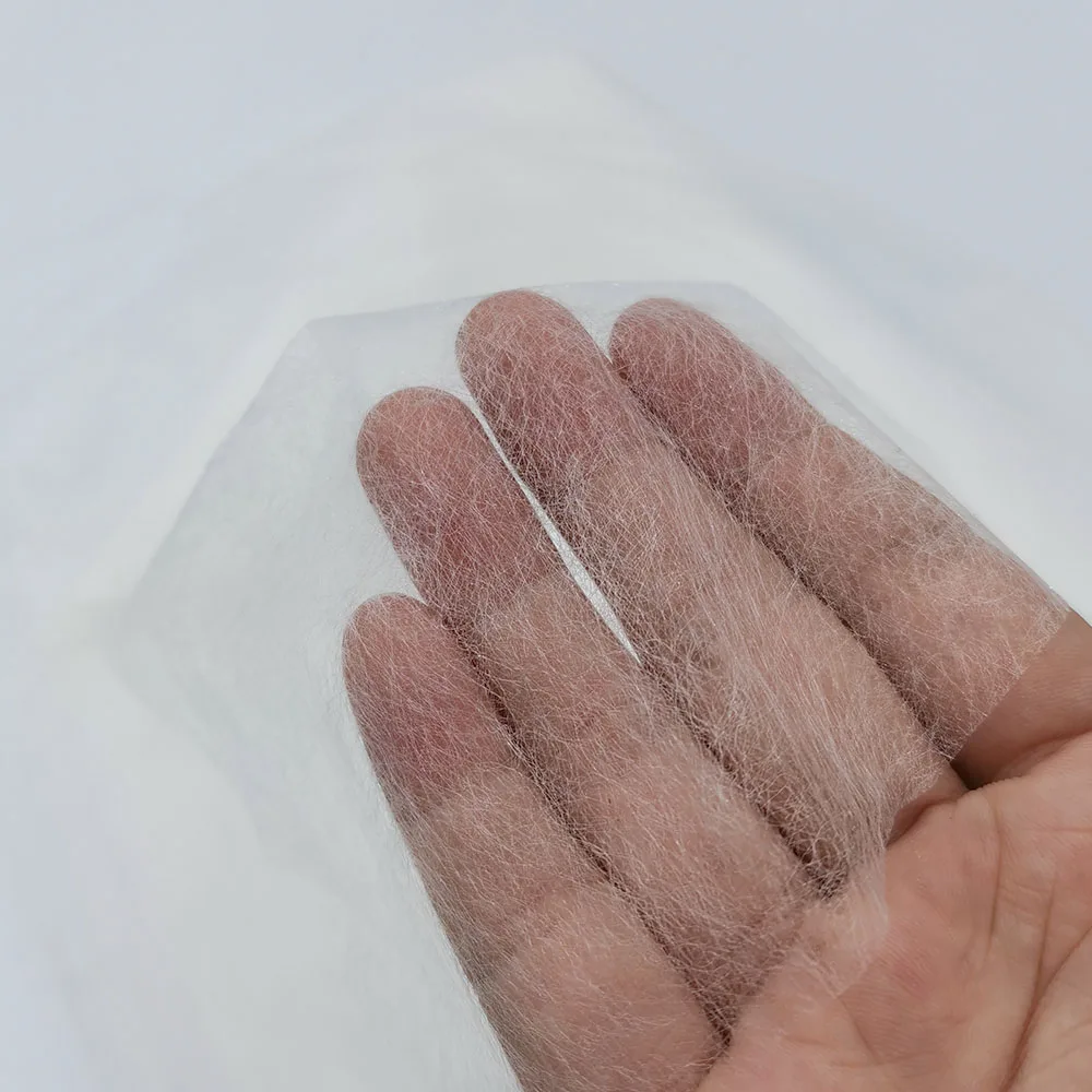 Interfacing Fabric 112cm*100cm Nonwoven Fusible Easy Iron On Sewing Join Patchwork Interlining Fabric Double Faced Adhesive Batting DIY