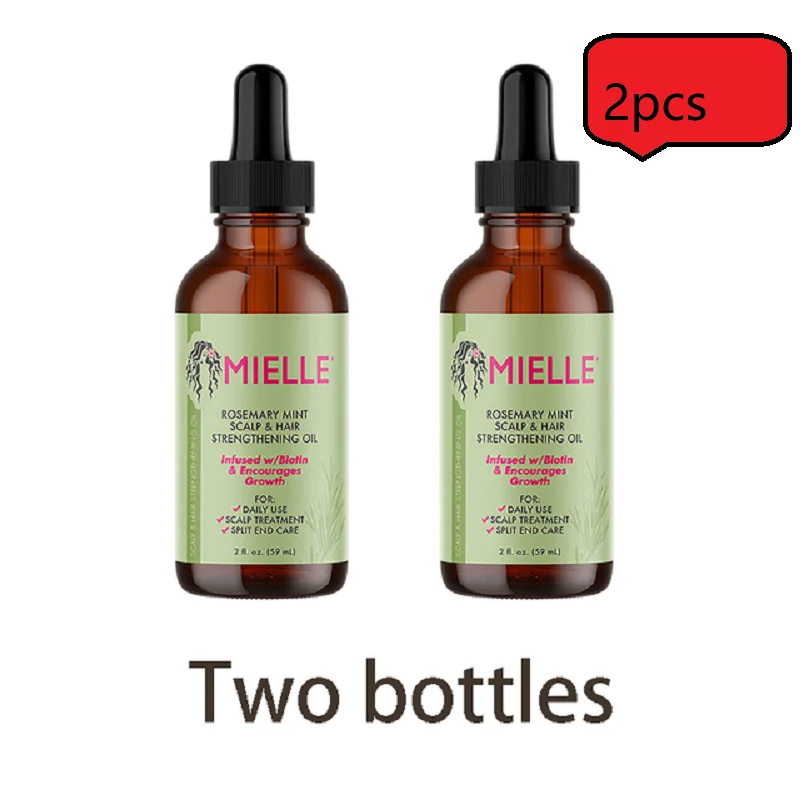 2pcs Rosemary Mint Oil For Scalp And Hair - Strengthening Oil For Healthy  Hair Growth - 59ml High Quality