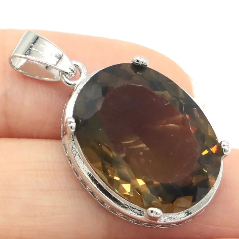 7G Reale 925 Ciondolo In Argento Sterling Massiccio Di Lusso Alessandrite Topazio Zultanite Peridoto Tormalina Fumé Topazio Cz Gioielli Di Moda