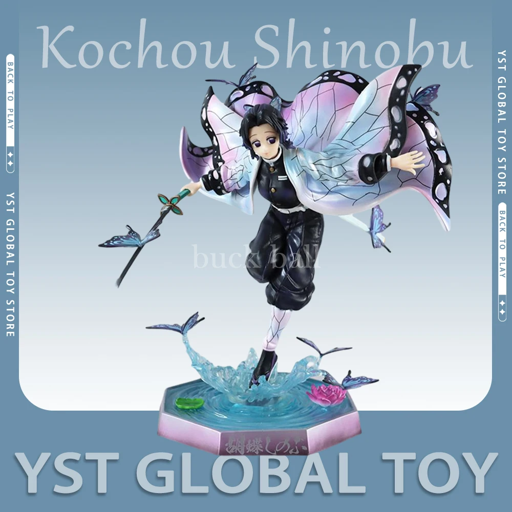 

23cm Demon Slayer Kochou Shinobu GK Anime Figure PVC Statue Model Action Figurine Doll Collection Desk Decoration Kids Toys Gift