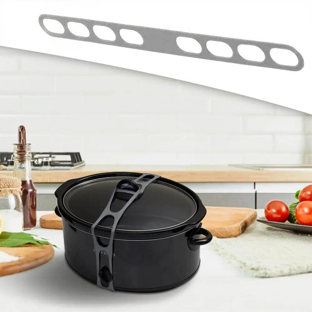 1PCS Reusable Silicone Elastic Band Universal Pot Lid Strap Holder With Lunch Box Strap Elastic Band