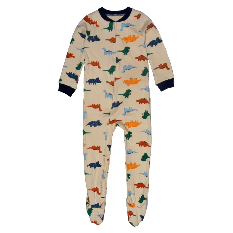 Boys and girls one-piece homewear, children's cotton one-piece, children's four seasons one-piece pajamas