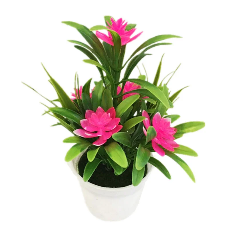 Artificial Lily Flower Pinecone Potted Plants (With Pot) 8 S3357a3d195174b20ad409ece96164efcn