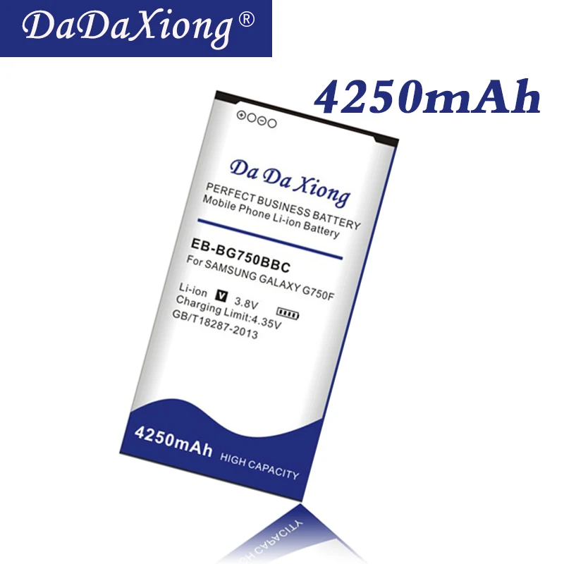 Dadaxiong 4250Mah Eb-Bg750Bbc Per Samsung Galaxy Mega 2 G7508Q G750F G7508 G750 G750A Ecc Batteria Del Telefono Cellulare