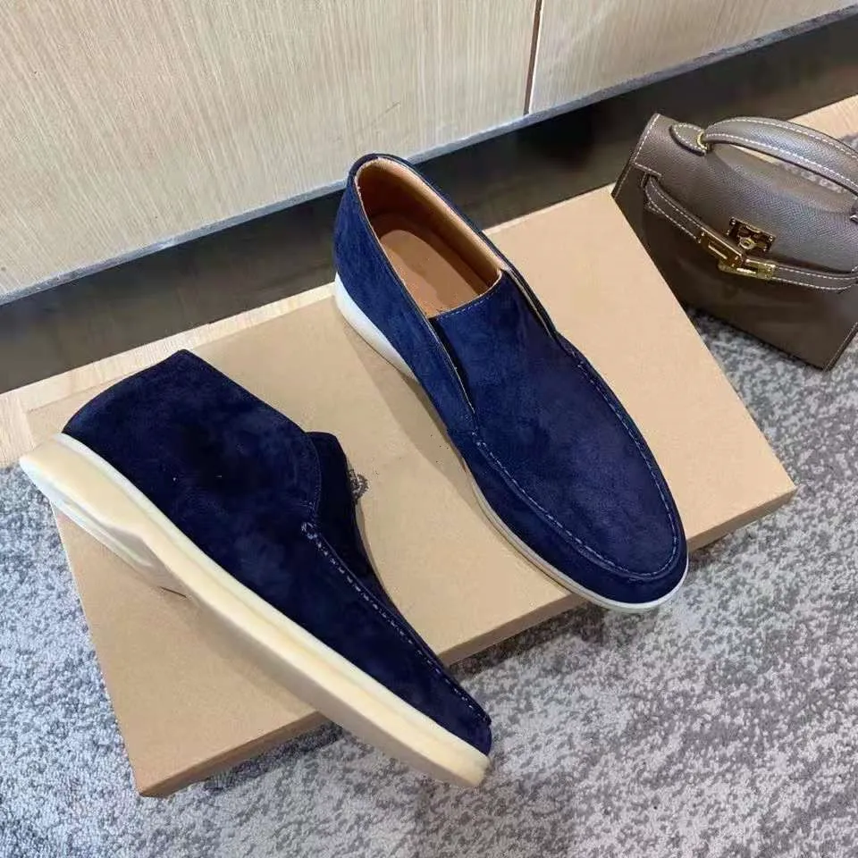 Winter Walk Loafers for Women 2023 Original Quality Classic Suede Leather Designer Casual Shoes for men Unisex Size35- 46