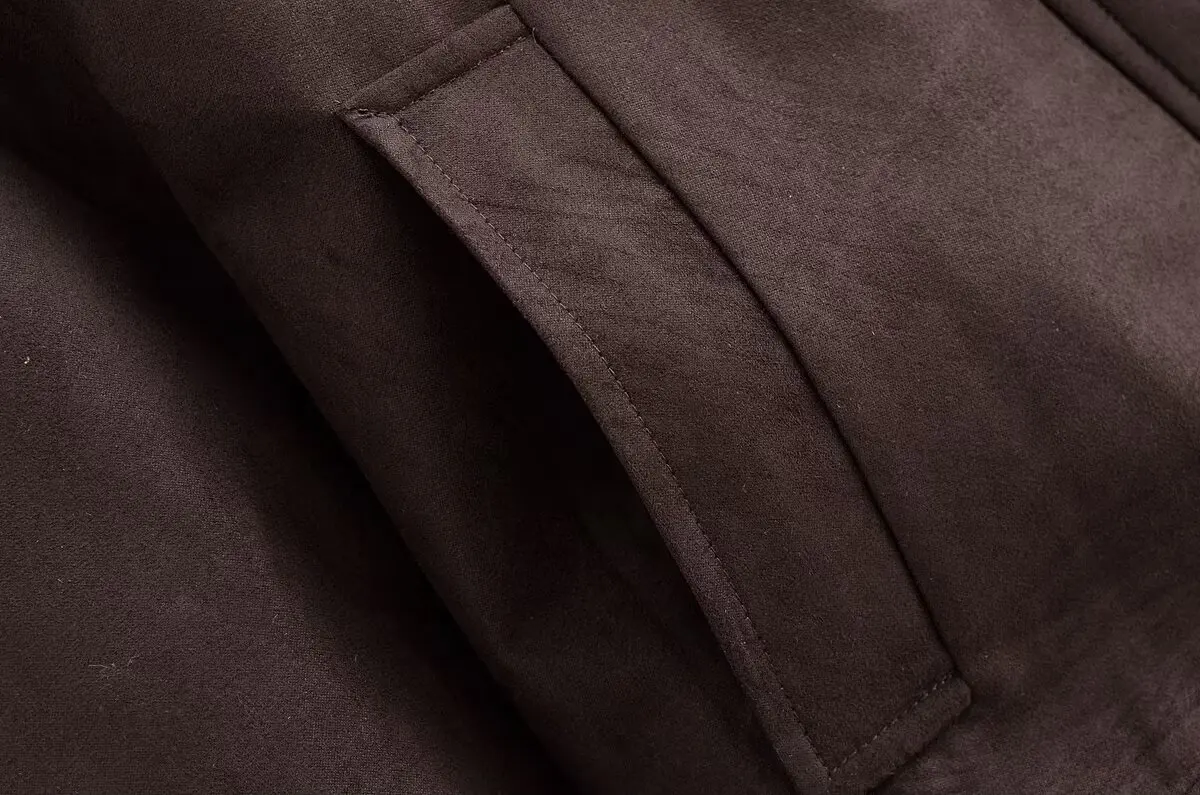 Women Fashion Versatile Imitation Suede Long Sleeves Pockets Jacket Coat Autumn Winter Female Zipper Slim Coats Streetwear