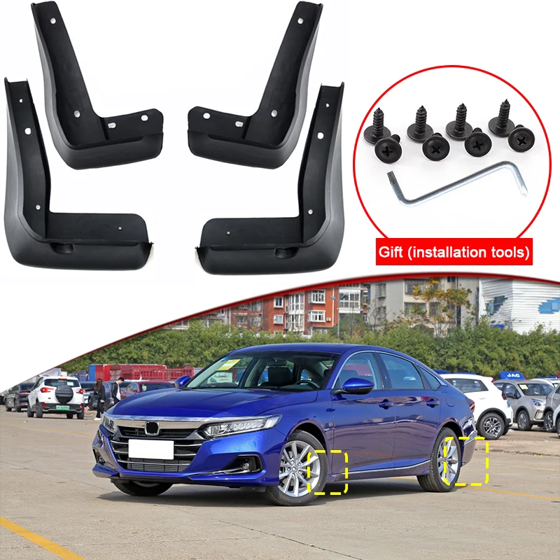 

Car Styling Fit For Honda Accord 2016-2022 ABS Car Mud Flaps Splash Guard Mudguards MudFlaps Front Rear Fender Auto Accessories