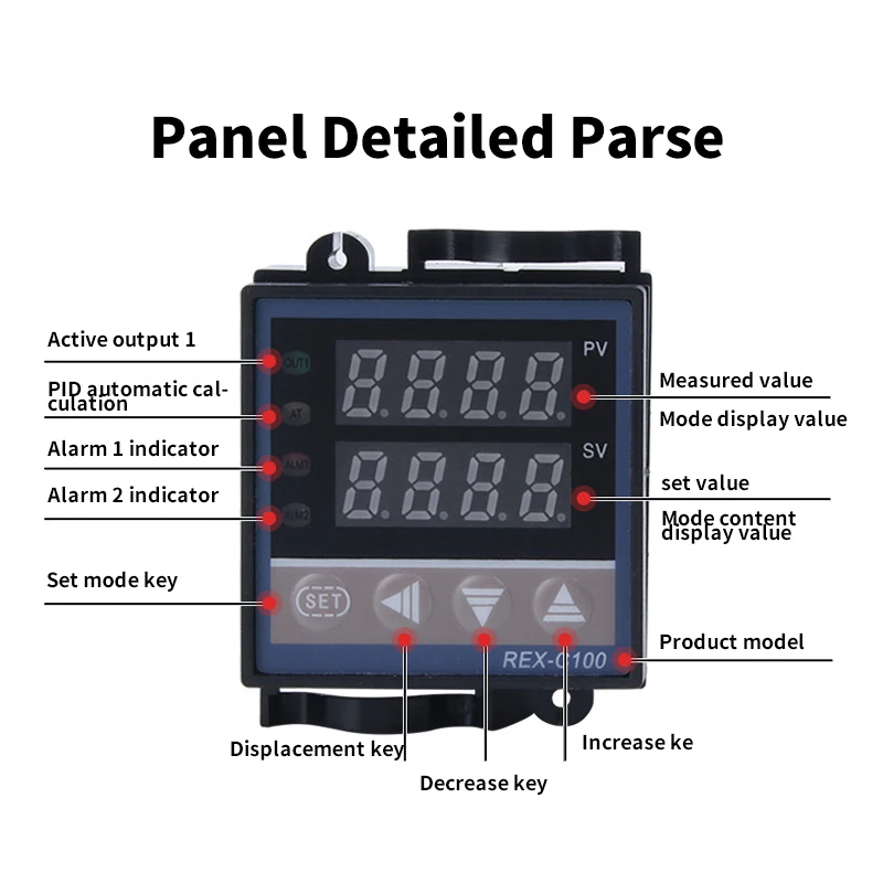 REX-C700 Digital Multy Input PID SSR or Relay Output 72x72 Thermostat Temperature Controller for Oven
