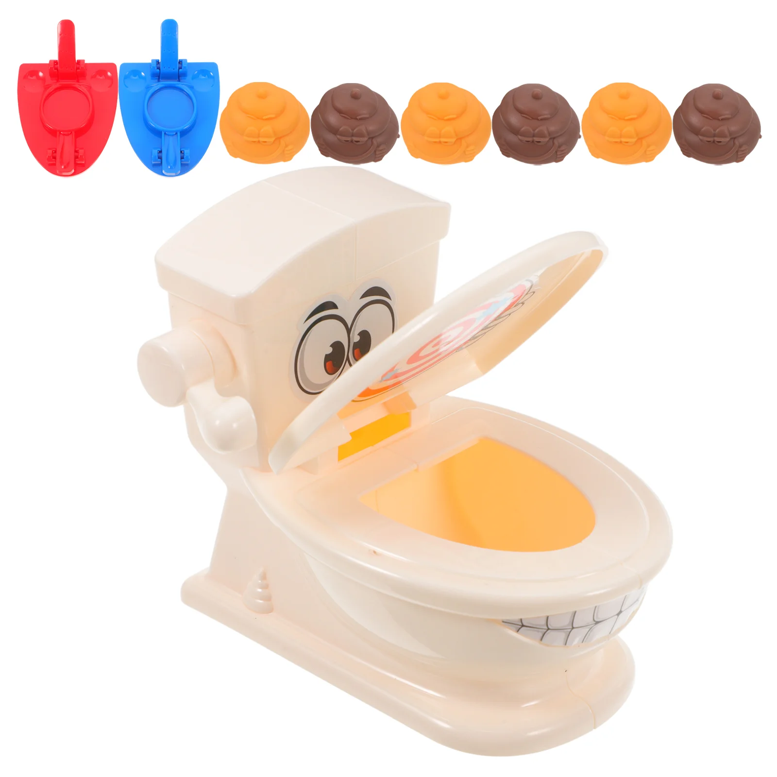 Prank Poop Toy Novelty Gadgets Practical Jokes Kids Hobbies Catapult Games Toilet Shoot Props Fake Poop Prank Stuff Novelty