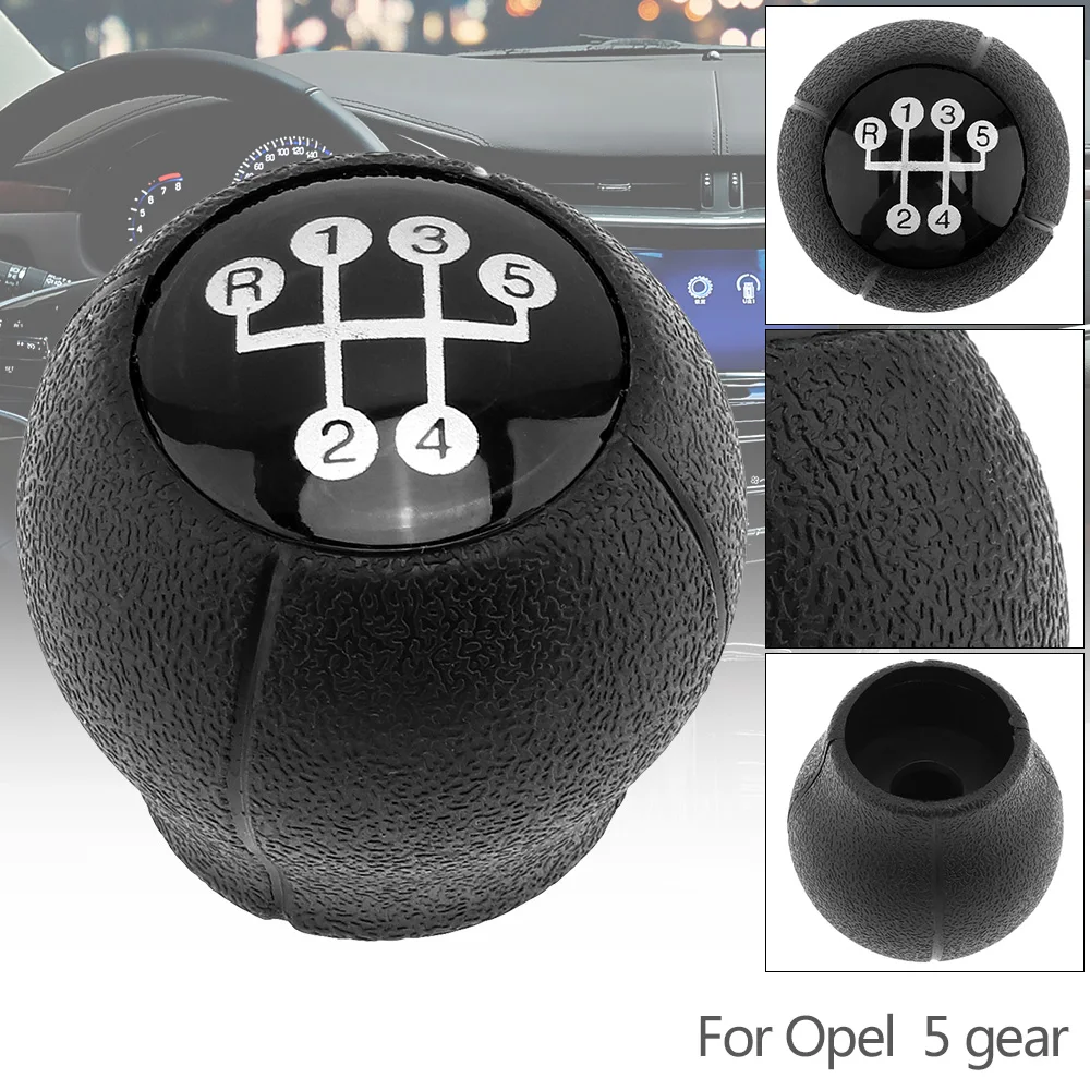 

5 Speed Black Car Manual Gear Shift Handball Knob for Opel Vauxhall Corsa B/C Vectra B Astra F/G Car styling / 5 Gear Models