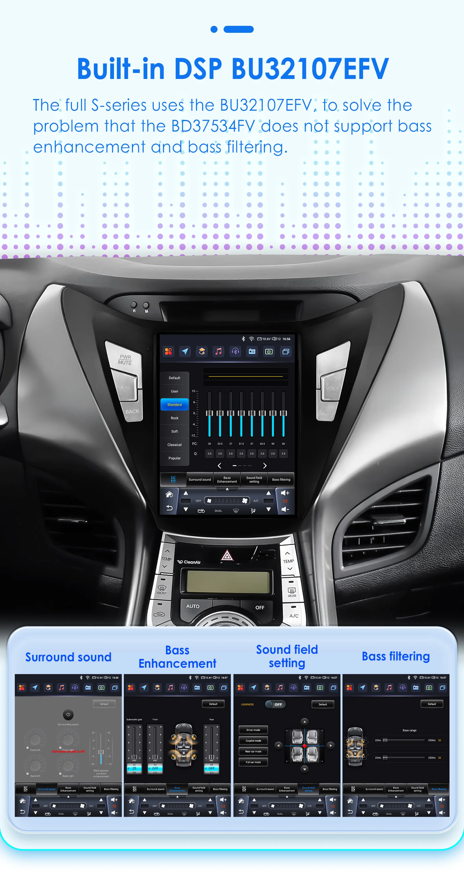 Hizpo 9,7 "Vertikale Bildschirm Android 13 Auto radio Für Hyundai Elantra Avante I35 2011-2013 Für Tesla Stil multimedia GPS 4G 7862 – Detail 11