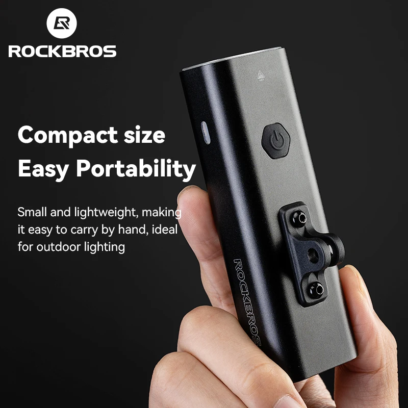 ROCKBROS luz delantera de bicicleta IPX6 tipo c recargable bicicleta luz LED 400/800/1000/1500LM aluminio 1