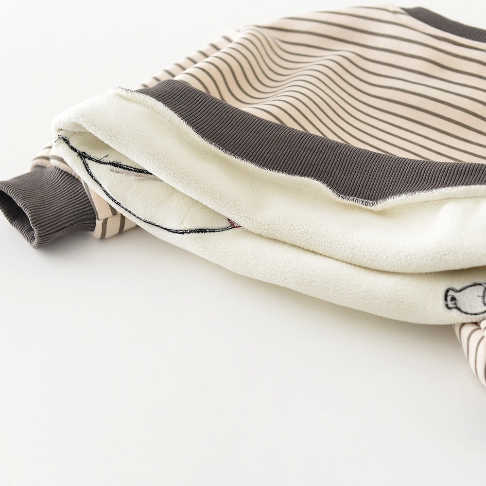 Winter Baby Fleece Hoodie and Pants Set for Girls