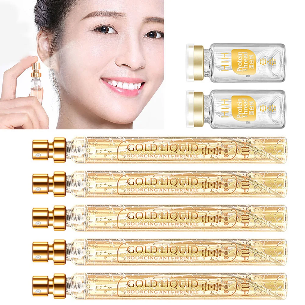 Sérum Visage à L'acide Hyaluronique Et Or 24K – Hydratation Intense, Peau éclatante