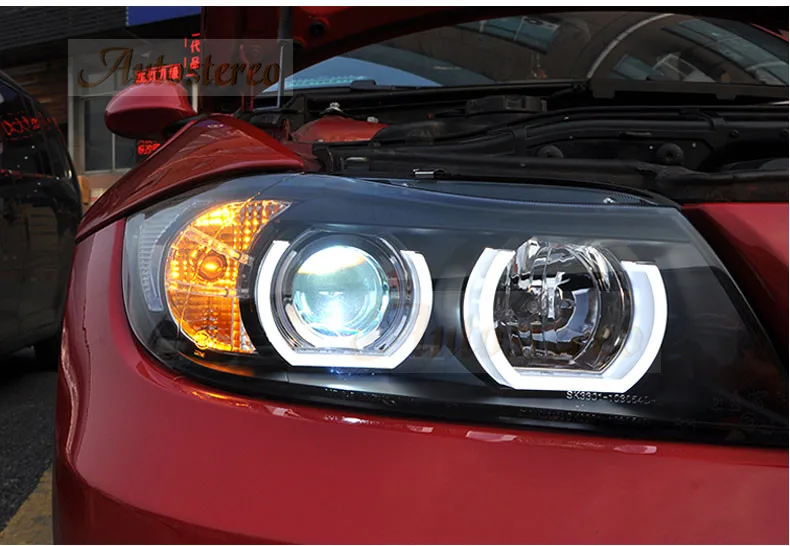 

Автомобильная фара в сборе для BMW 3 серии E90 330i 320i 318 2005-2012, передние фары, светодиодные модифицисветодиодный поворотники, автомобильные аксессуары