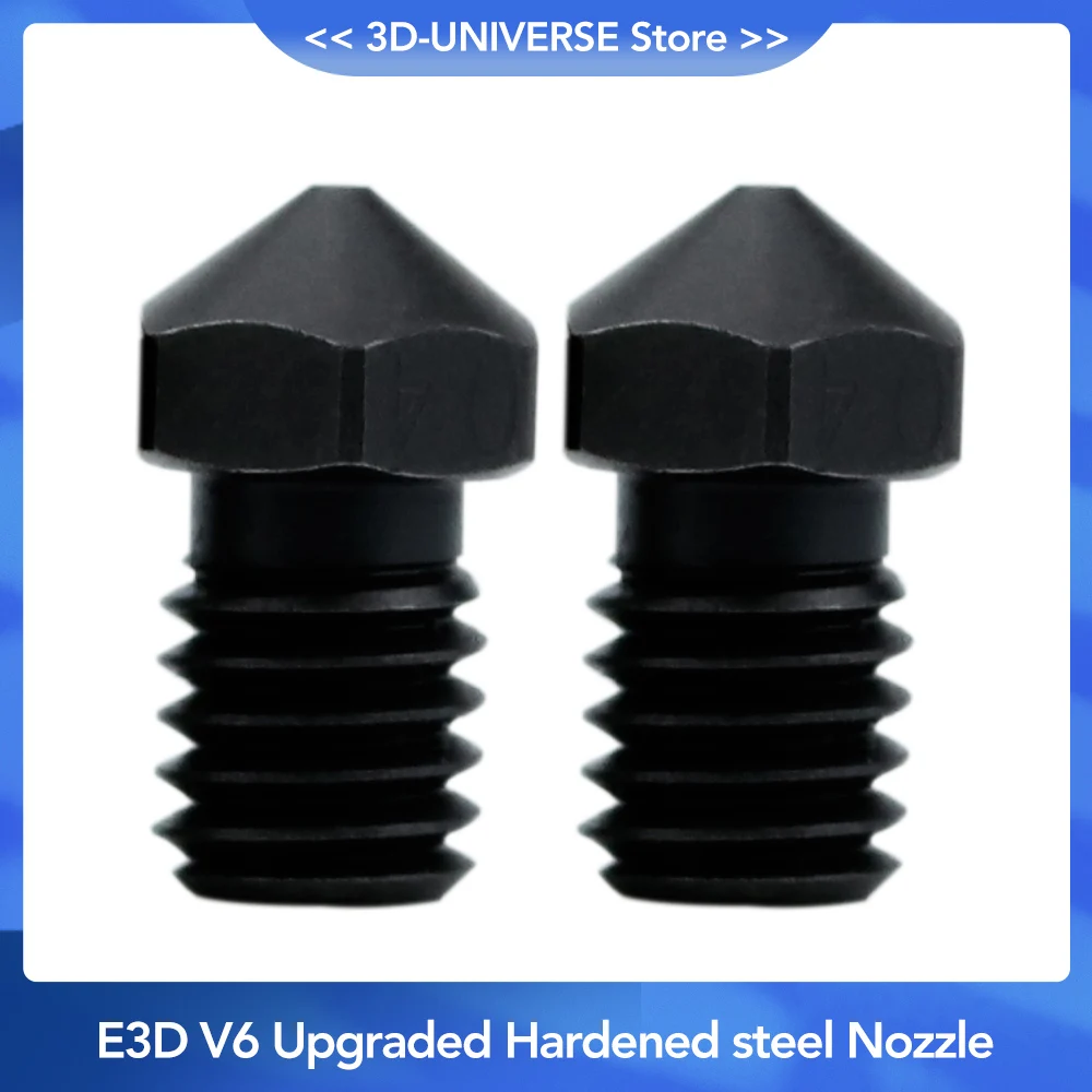 

Форсунка E3D V6 из закаленной стали, 0,4 мм, для форсунок 3D-принтера, экструдер ender 3 CR10 Titan