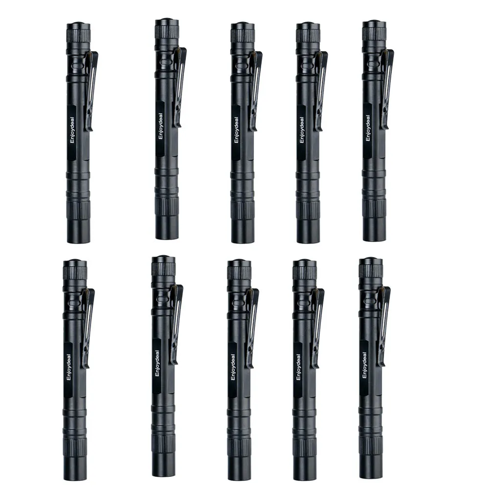 

10PCS Mini Flashlight Set 1000 Lumens Pocket Small Pen LED Torch Lamp Led linterna Flashlight Outdoor Camping Fishing Hunting