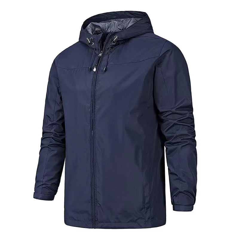 

Spring and autumn latest men's waterproof hooded windbreaker jacket outdoor jacket casual fashion high quality men's jacket