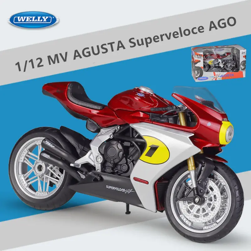 WELLY 1:12 MV Agusta Superveloce Ago Alloy Racing Motorcycle
