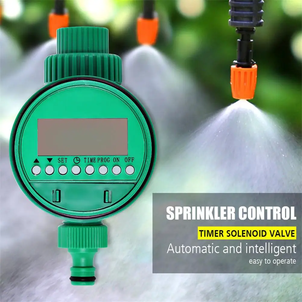 Automatic Irrigation Timer Garden Water Timer Control Device Intelligence Valve Controller LCD Display Electronic Watering Clock 