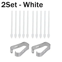 Universal Replacement Pencil Tips with Removal Tweezer Refill Set (10pcs - White)