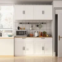 Sideboard,Wall-Mounted Kitchen Pantry with Doors, Drawers & Adjustable Shelves, Kitchen Cupboard Storage Cabinet for Living Room 2