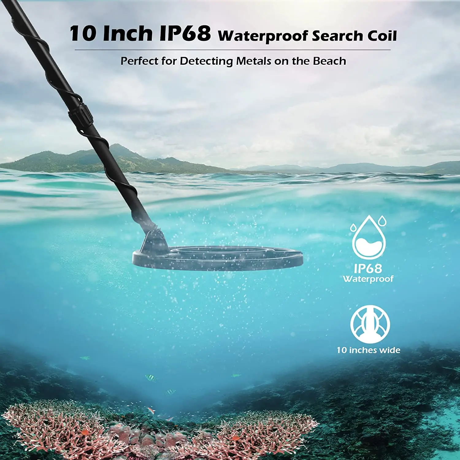 Ship from Poland Metal Detector Underground Depth Search Finder Gold Detector Treasure Detecting Pinpointer Waterproof Coil 2