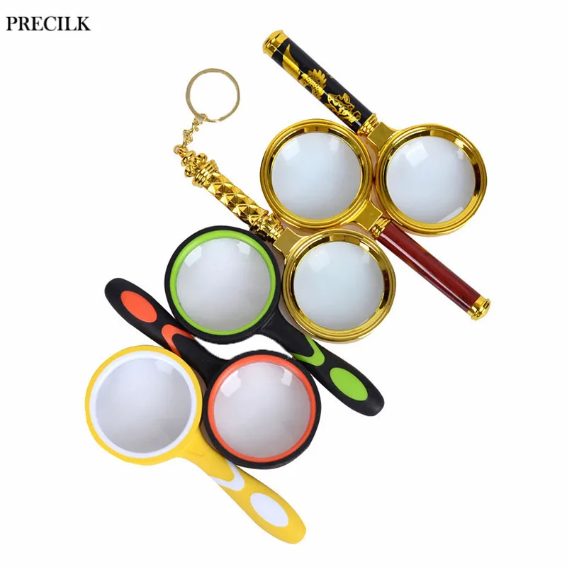 LOUPE,Orange RubberLoupe à main de poche 10X, Styles