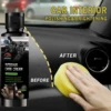 Car Interior Renewal Wax Deep Gloss and Brighten Dashboard Bumper Seats Tire Coating Enhancer with Black Plastic Parts Repair 1