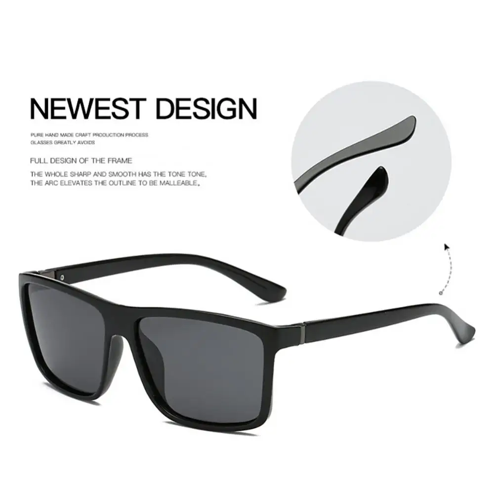 Classic Polarized Sunglasses Men Brand Design Driving Cycling Fishing Square Frame Sun Glasses Male Goggle UV400 Gafas De Sol