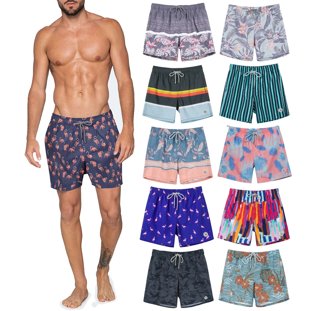 SURFCUZ Men's Swimming Trunks Quick Dry Beach Board Summer Swim Shorts with Pockets and Mesh Lining Swimwear Beachwear for Men | Спорт и