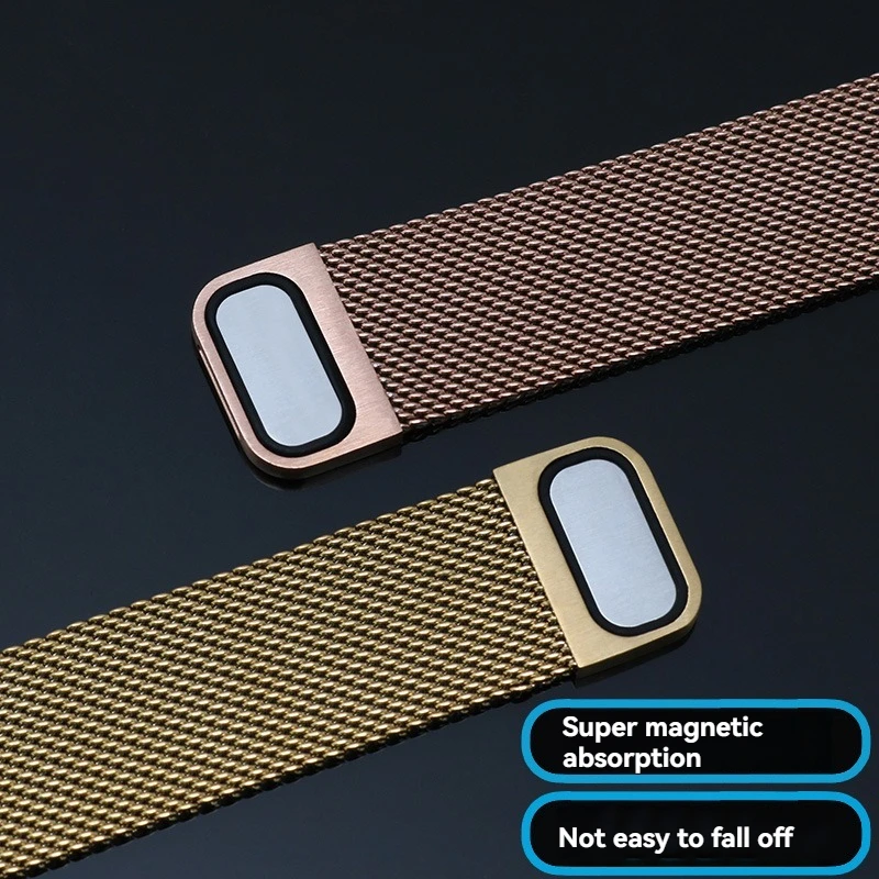 Magnetic Milanese Mesh Quick Release Stainless Steel Watchband Bracelet