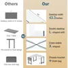 50 Inch L Shaped Gaming Desk with CPU Stand & Side Bag, Reversible Corner Computer Table for Home Office & Small Spaces 6