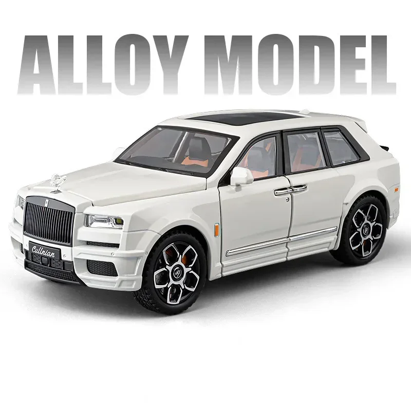 1:24 Land Rover Defender Diecast Toy Car with Sound and Light Features - Kids Christmas Gift