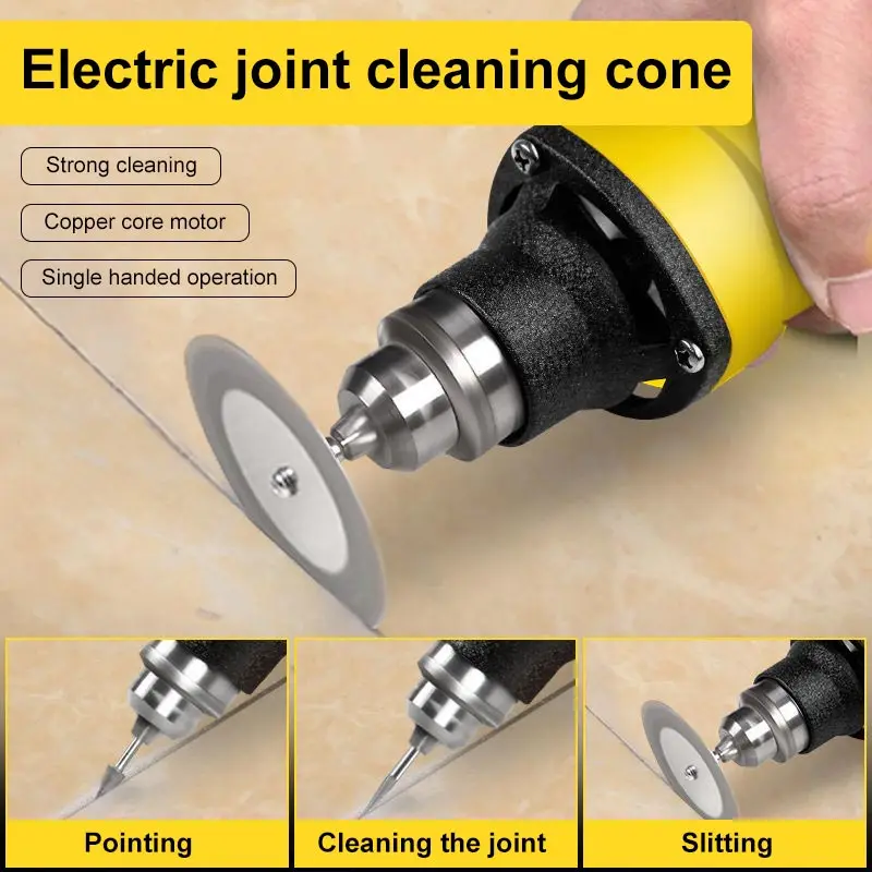 ElectricJointCleaningConeHookforSlotCleaningCementTileBeauty