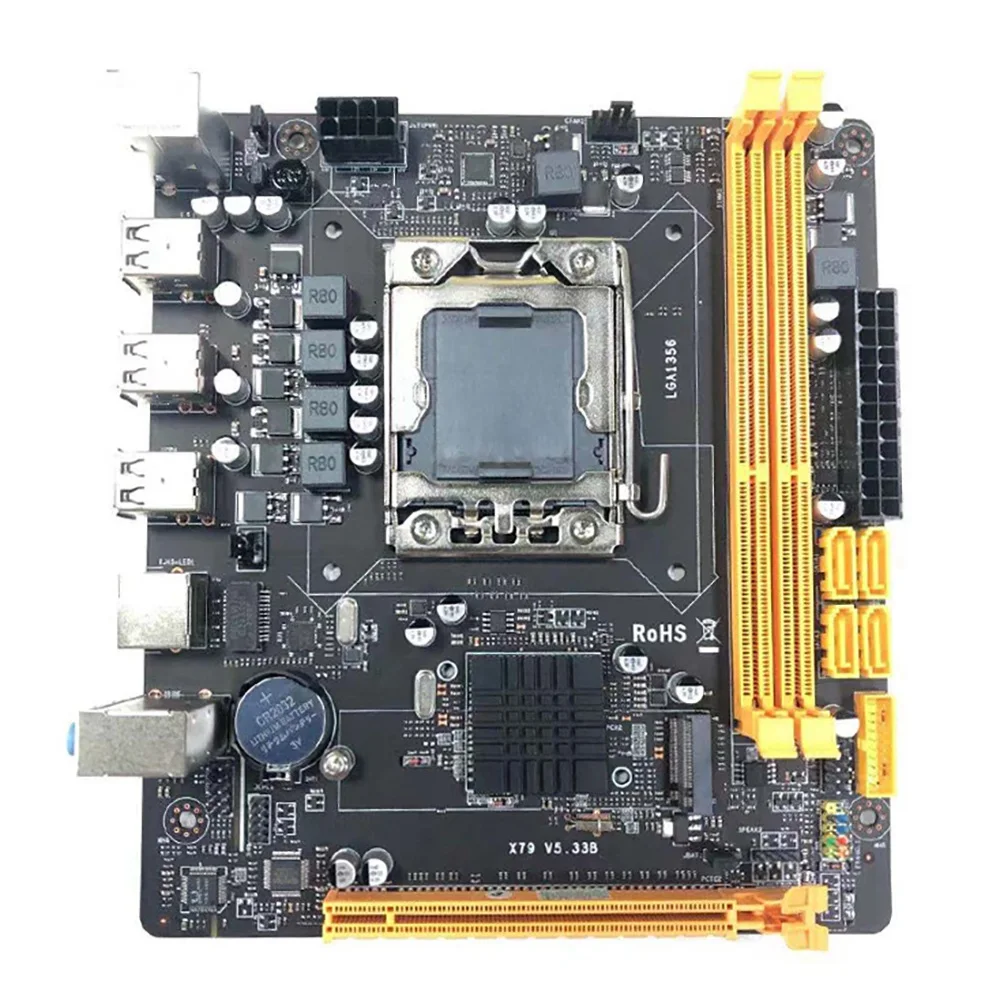 X79 1356 S Computer Motherboard Lga 1356 H61 For Intel Xeon E5 Cpu Ddr3 Reg Ecc Nvme M 2 Server