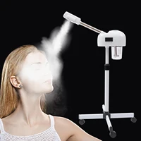 Cuiseur vapeur professionnel pour le visage, brume chaude à l'ozone Nano-Ion avec écran LCD, hauteur réglable pour Salon, maison, Spa, réduction du vieillissement 1