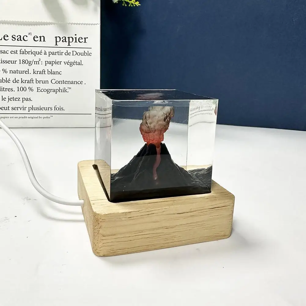 USB Night Light Original Atomic Bomb Model Atmosphere Lamp Nuclear Explosion Bomb Mushroom Cloud Lamp Flameless Lamp Decoration