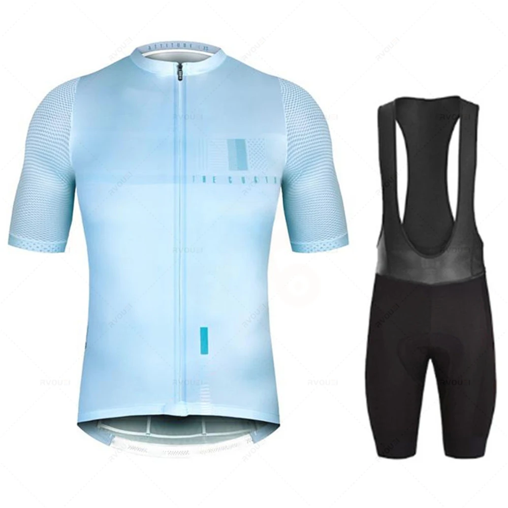Nova equipe pro camisa de ciclismo dos homens conjunto de ciclismo roupas de bicicleta respirável anti-uv bicicleta wear/manga curta mailllot hombre 2