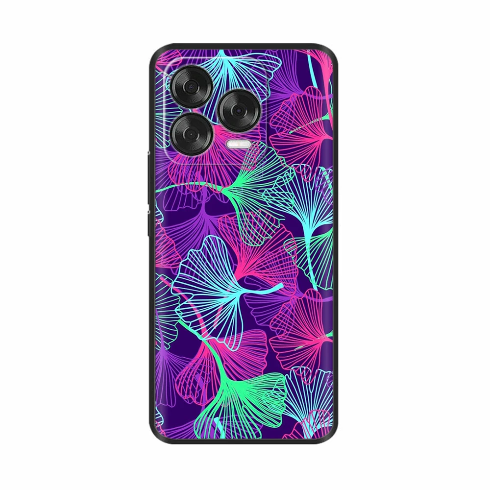 Luxury Black Silicone Back Cover - Elegant Design Case