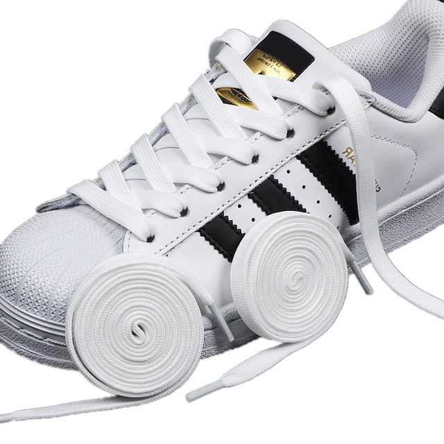 1 زوج أسود أبيض أربطة أحذية شقة مزدوجة المنسوجة المضادة للانزلاق البوليستر أربطة  الحذاء الرياضة حذاء أبيض عادي الكلاسيكية رباط الحذاء - AliExpress