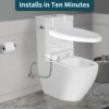 SAMODRA Bidet Non-Electric Toilet Attachment Dual Nozzle Bidet Adjustable Water Pressure With Brass Inlet 4