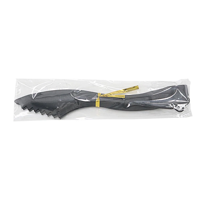 1PC Black Hookah Carbon Clip Tweezers with Teeth Curve Shisha Hookah Cachimba Charcoal Tongs Locking Tongs Accessories 6