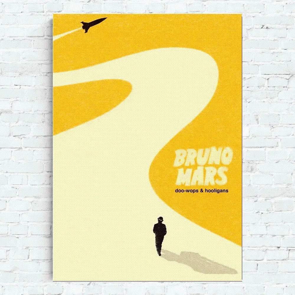 Singer Bruno Mars Poster Home Office Wall Bedroom Living Room Kitchen Decoration Painting poster prints