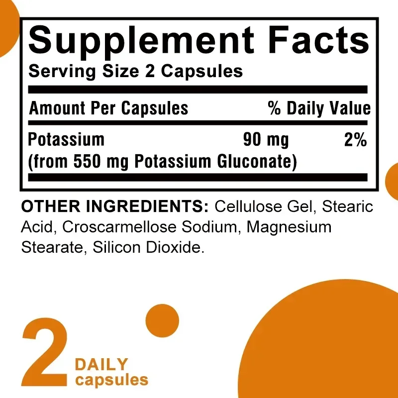 Potassium Gluconate-Increases Muscle Density Supports Heart Nerve and Muscle Function