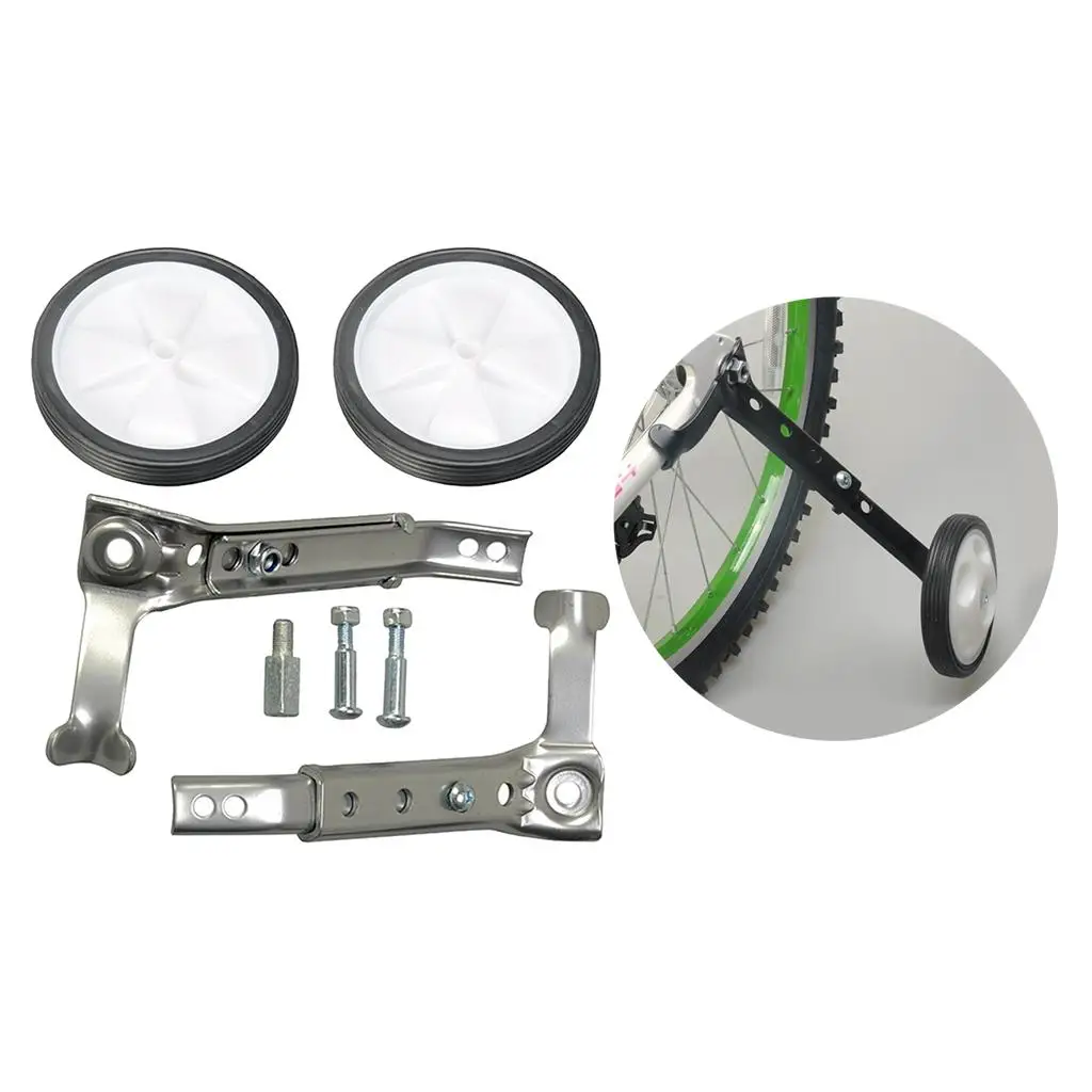 Pair Bicycle Training Wheels for 16 18 20 22 24'' inch Single Speed Bicycle