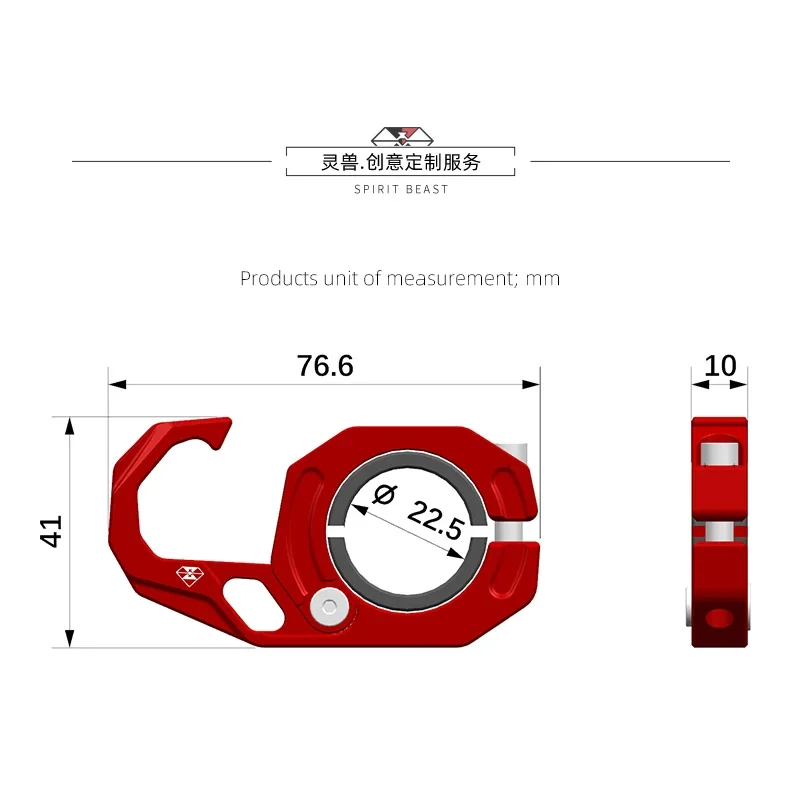 SPIRIT BEAST Electric Motorcycle Faucet Handlebar Hook Modification 22mm or 28mm Diameter Universal Hook for UHR150 PCX160