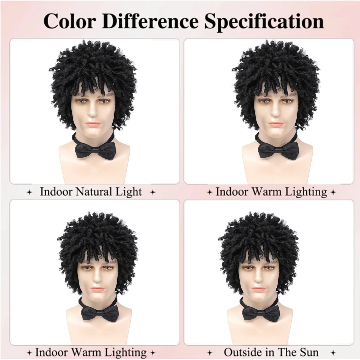 Short Afro Dreadlock Wig Afro Curly Wig Short Twist Wigs for Black men and Men Short Curly Braided Twist Dreadlock synthetic Wigs