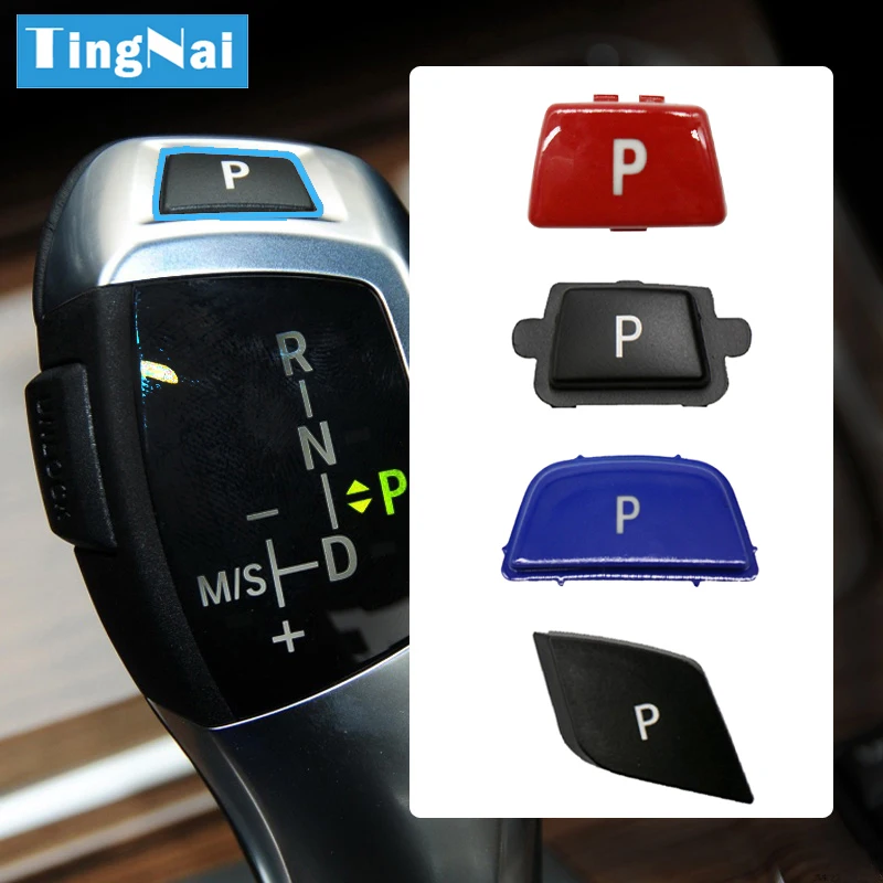 Car Gear Shift Lever Auto Parking P Button Cap Cover Replacement For For BMW 3 5 7 X3 X4 X5 X6 Series E90 F30 F10 F01 F25